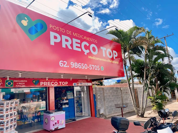 Fachada da Farmácia Preço Top em Nova Fátima, Hidrolândia - GO